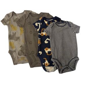 Carter's Baby Bodysuit Set - Gray, Navy, and Blue